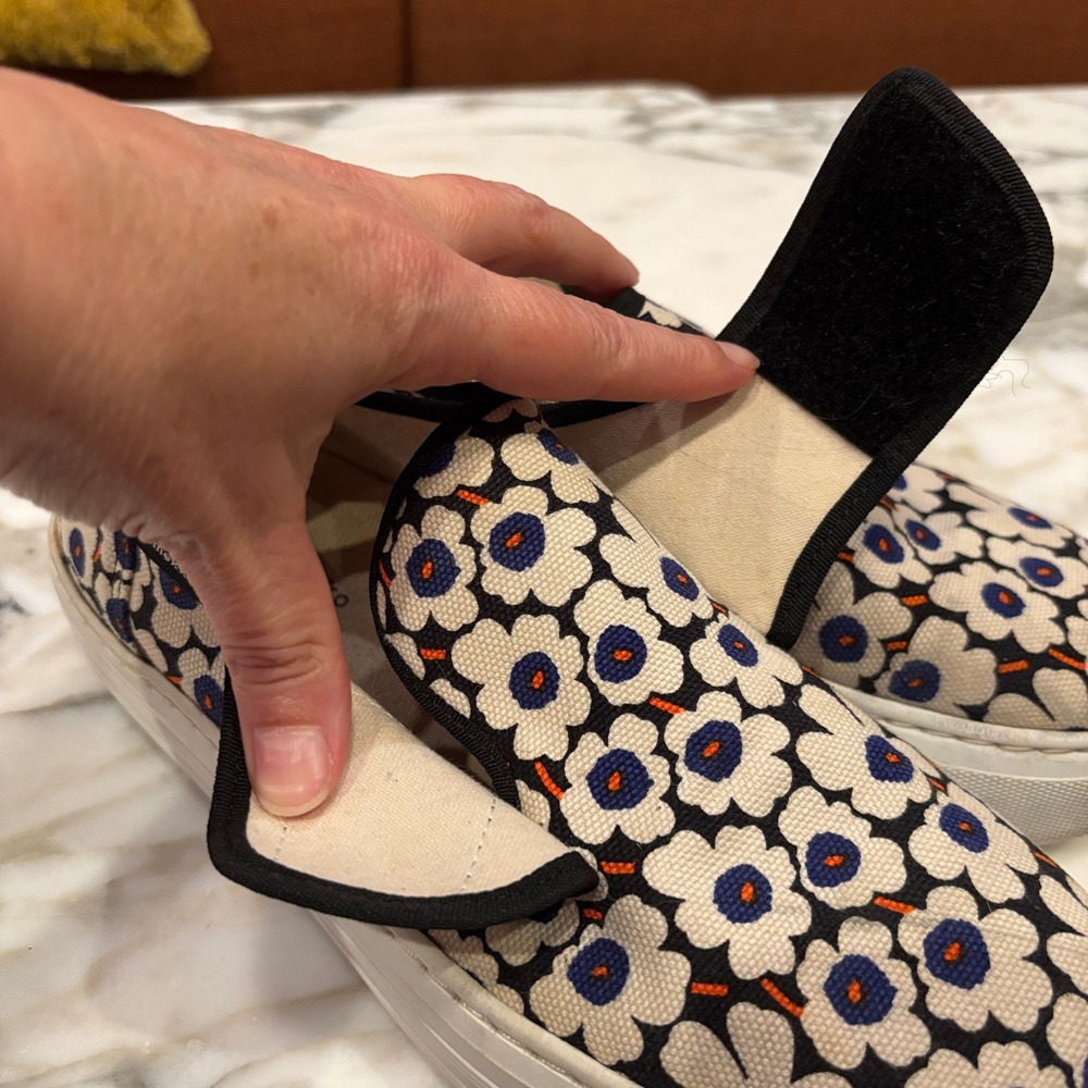 Marimekko Marka Mini 'Unikko' Iconic Poppy Velcro Sneakers Size 39 - Picture 10 of 13